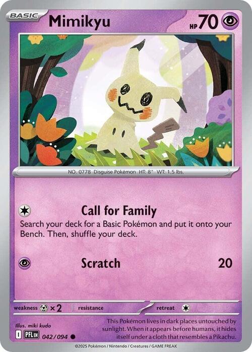 Auction card for Mimikyu