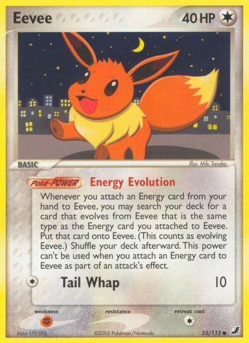 Auction card for Eevee