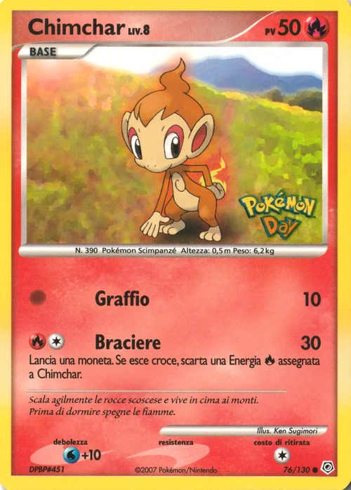 Chimchar Lv.8