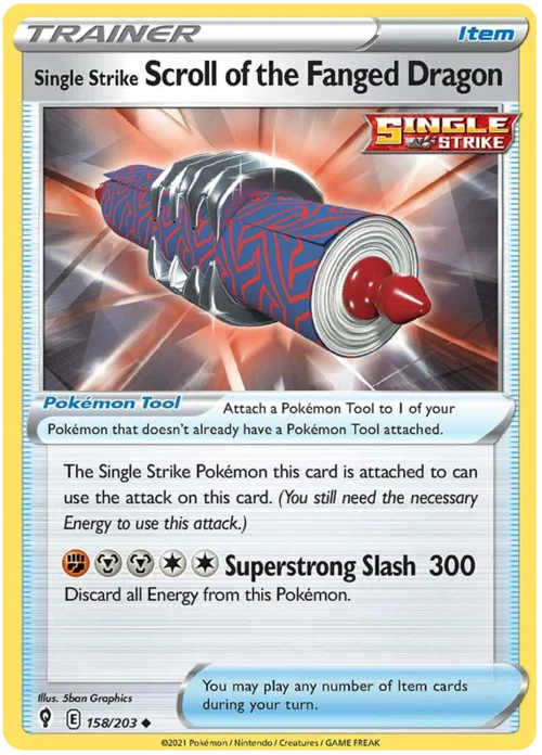 Single Strike Scroll of the Fanged Dragon