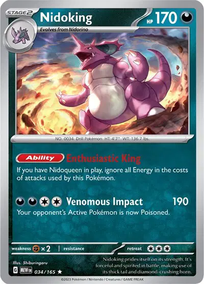 Auction card for Nidoking