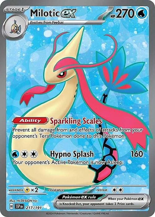 Auction card for Milotic ex