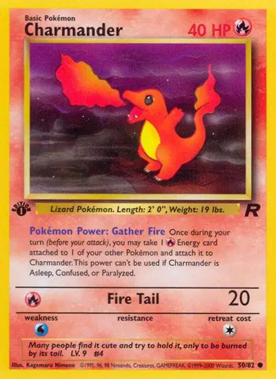 Auction card for Charmander