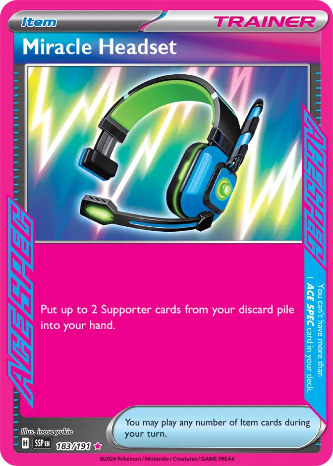 Auction card for Miracle Headset