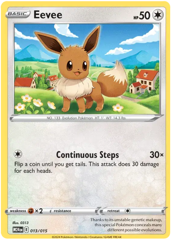 Auction card for Eevee