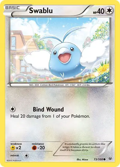 Auction card for Swablu