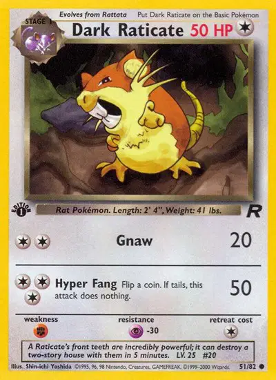 Auction card for Dark Raticate