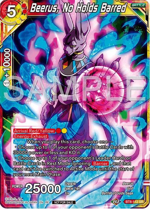 Beerus, No Holds Barred