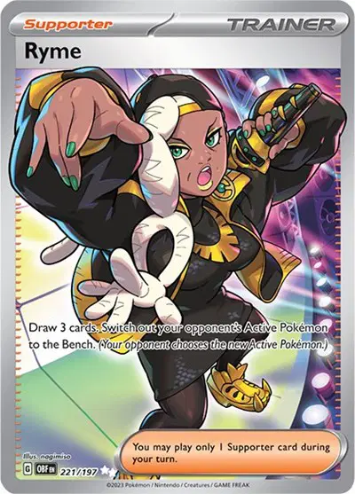 Auction card for Ryme