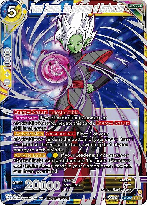 Fused Zamasu, the Beginning of Destruction
