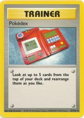 Auction card for Pokedex