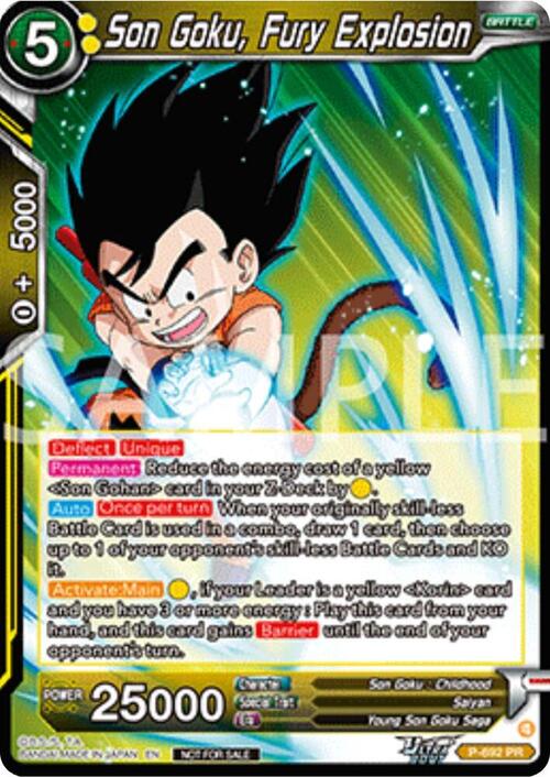 Son Goku, Fury Explosion