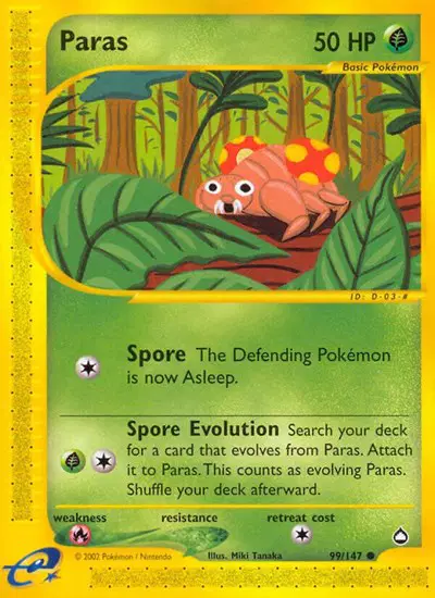 Auction card for Paras
