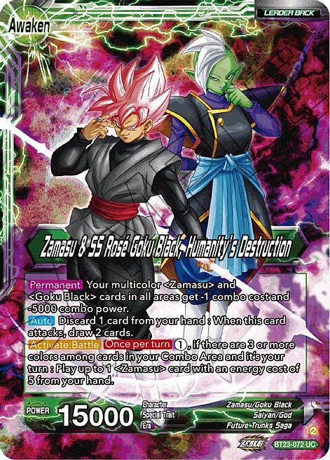 Zamasu & Goku Black // Zamasu & SS Rose Goku Black, Humanity's Destruction