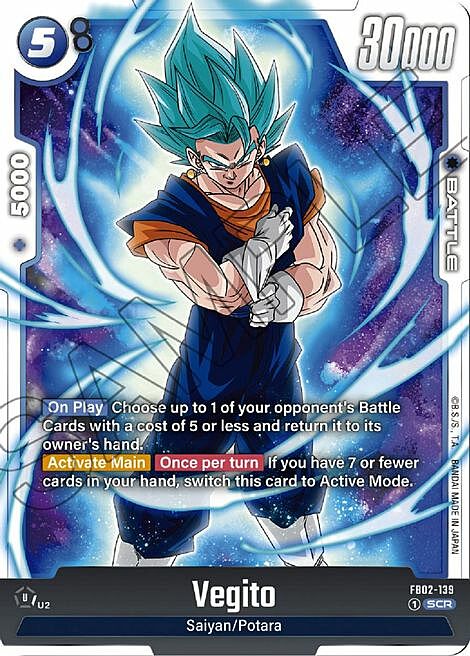 Auction card for Vegito