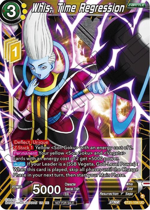 Whis, Time Regression