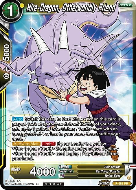Hire-Dragon, Otherworldly Friend