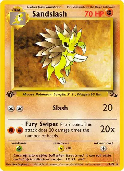 Auction card for Sandslash