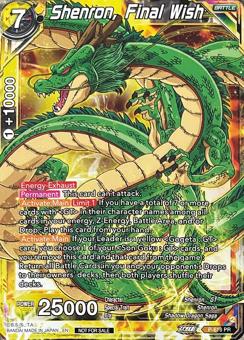 Shenron, Final Wish