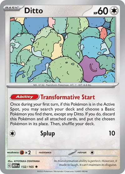 Auction card for Ditto