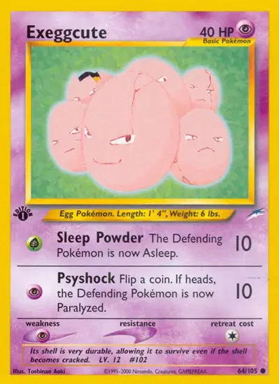 Auction card for Exeggcute