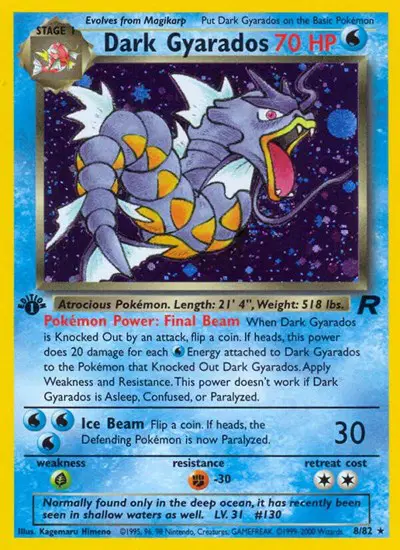 Auction card for Dark Gyarados