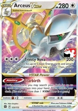 Auction card for Arceus VSTAR