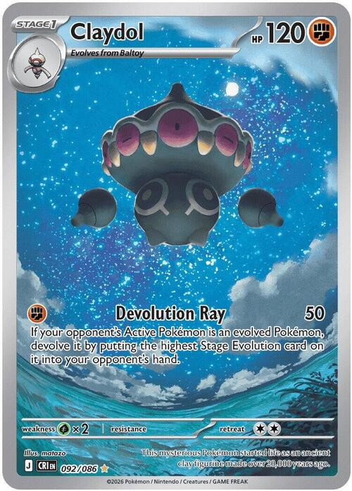 Auction card for Claydol