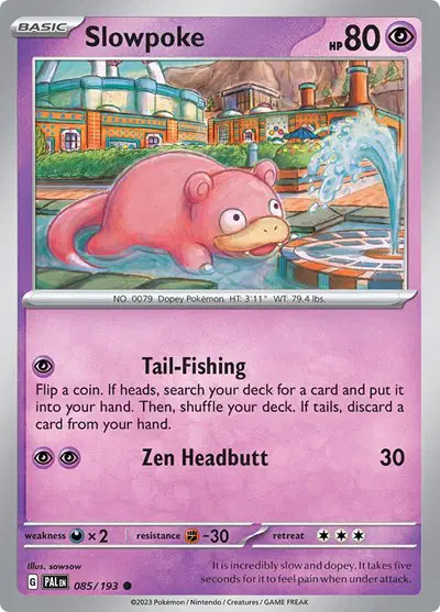 Auction card for Slowpoke