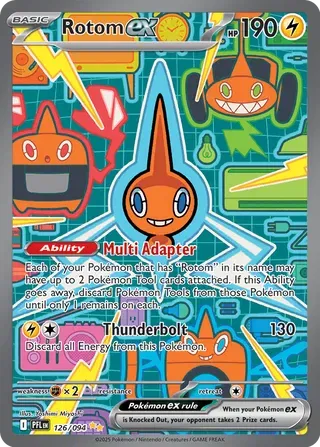 Auction card for Rotom ex