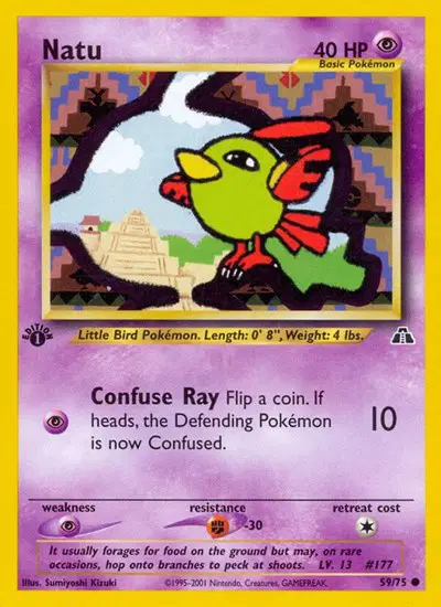 Auction card for Natu