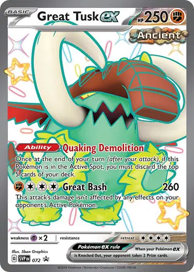 Auction card for Great Tusk ex