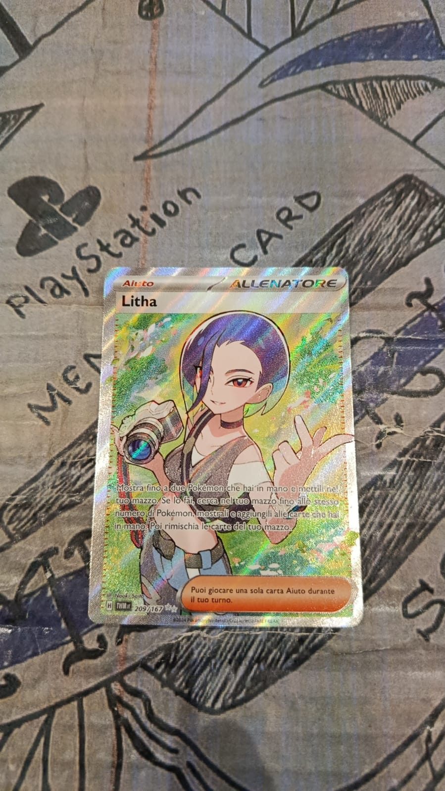 perrin pokemon card full art Graded - 220/167 Reveal up to 2 Pokemon from your hand and shuffle them into your deck Perrin SAR 092/066 SV5a Crimson