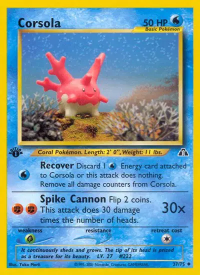 Auction card for Corsola