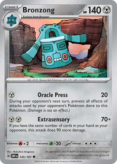 Auction card for Bronzong