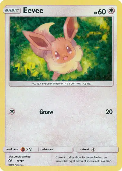 Auction card for Eevee