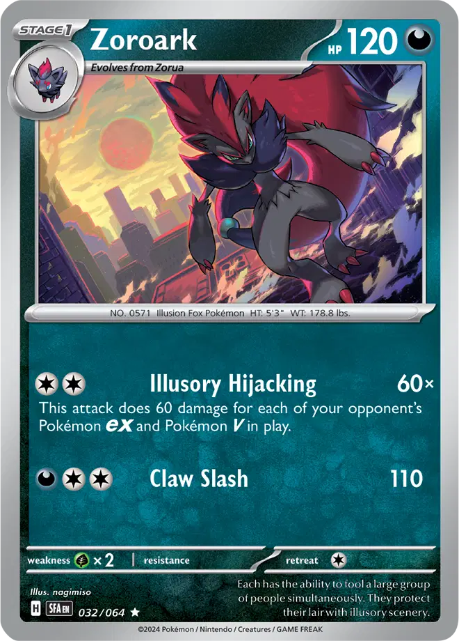 Auction card for Zoroark
