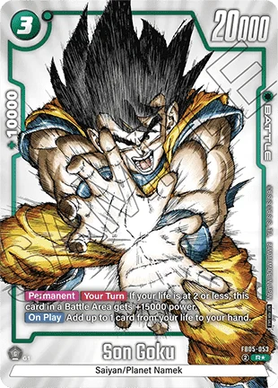Auction card for Son Goku