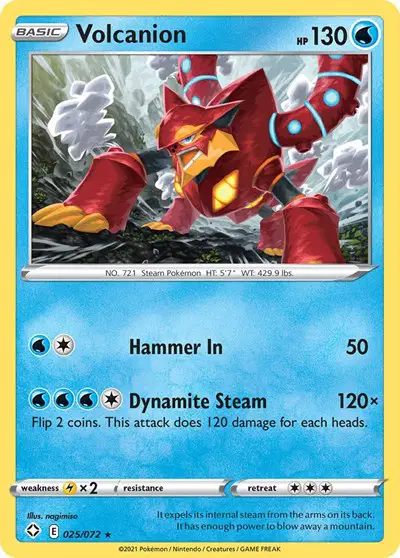 Auction card for Volcanion
