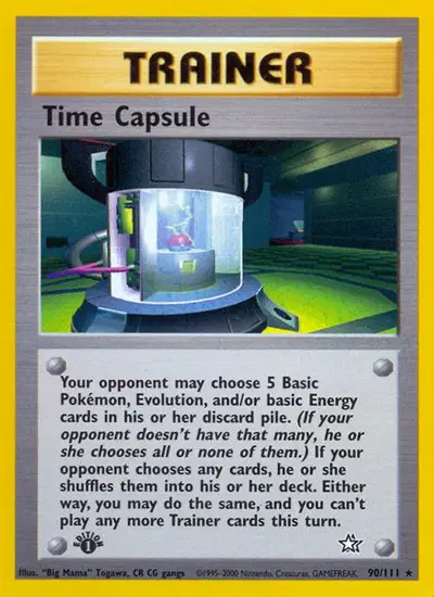 Auction card for Time Capsule