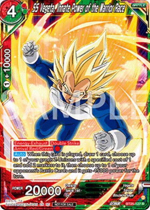 SS Vegeta, Innate Power of the Warrior Race