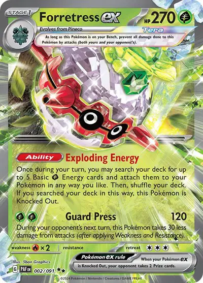 Auction card for Forretress ex