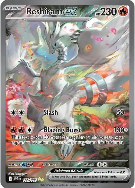 Auction card for Reshiram ex