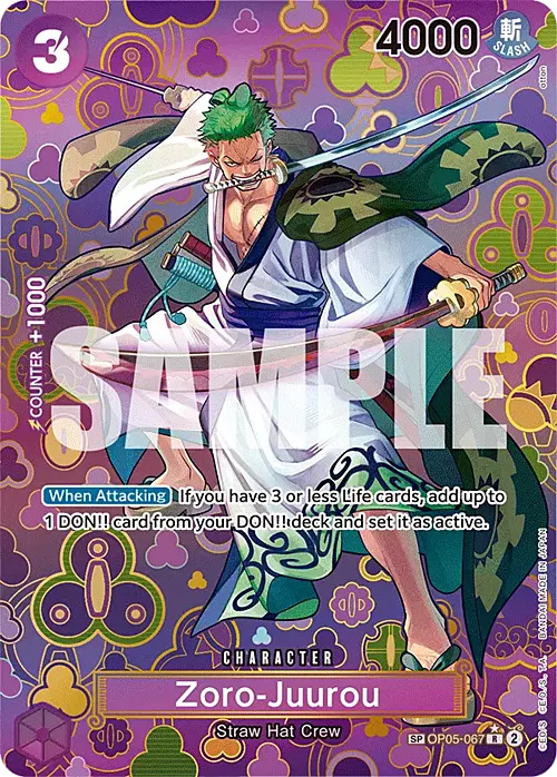 Auction card for Zoro-Juurou