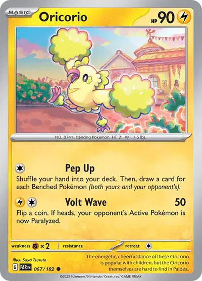 Auction card for Oricorio