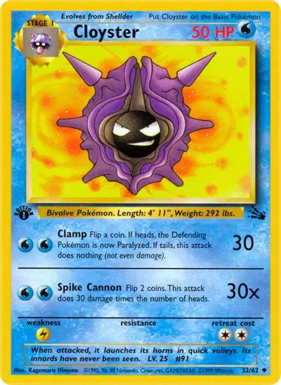 Auction card for Cloyster