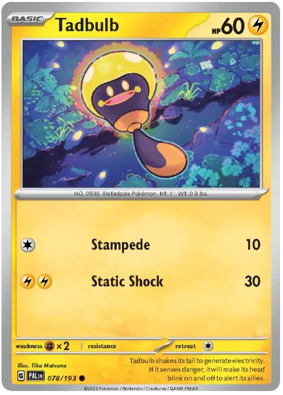 Auction card for Tadbulb