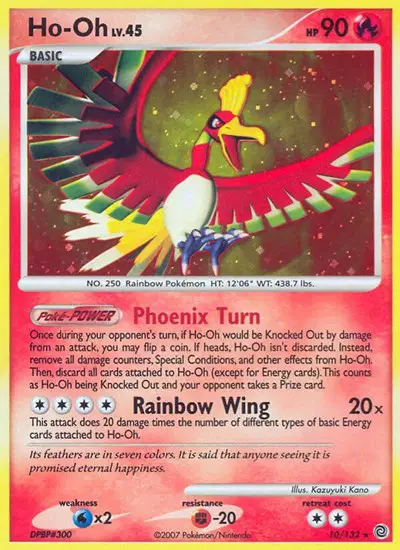 Auction card for Ho-oh