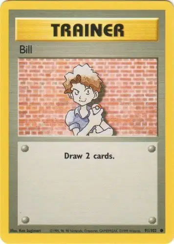 Auction card for Bill