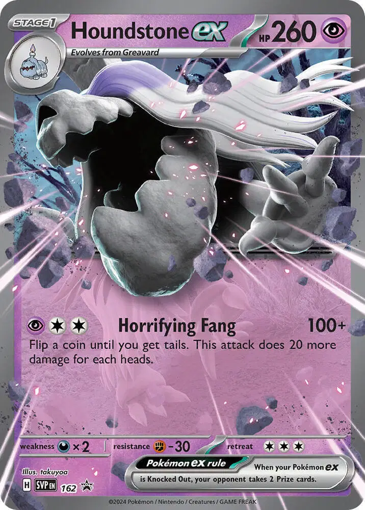 Auction card for Houndstone ex